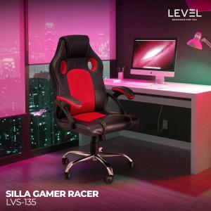 Silla de escritorio Gamer Racer Level NG/RJ LVS-135